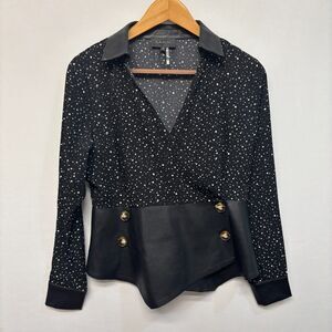 Gracia Women Long Sleeve Blouse Top Shirt Size Medium C029 -21